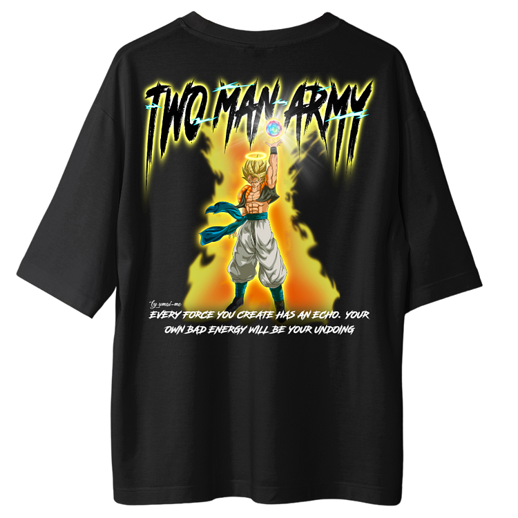 Gogeta Two Man Army X Gym V4 Oversize Shirt - Backprint