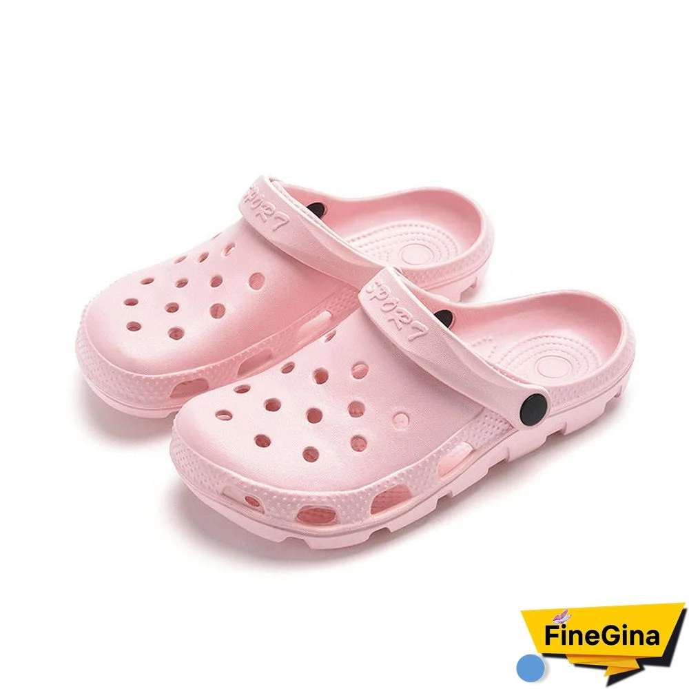 Solid Color Hollow Garden Shoes