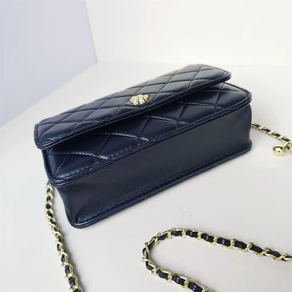 Small fragrant style rhombus small square bag chain bag high-end one-shoulder cross-body handbag-vocosishoes