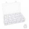 Diamond Painting Containers Multi Purpose Portable Plastic Case Box with Stickers & Compartments Arts Crafts Storage Bottle for Hardware Rhinestone