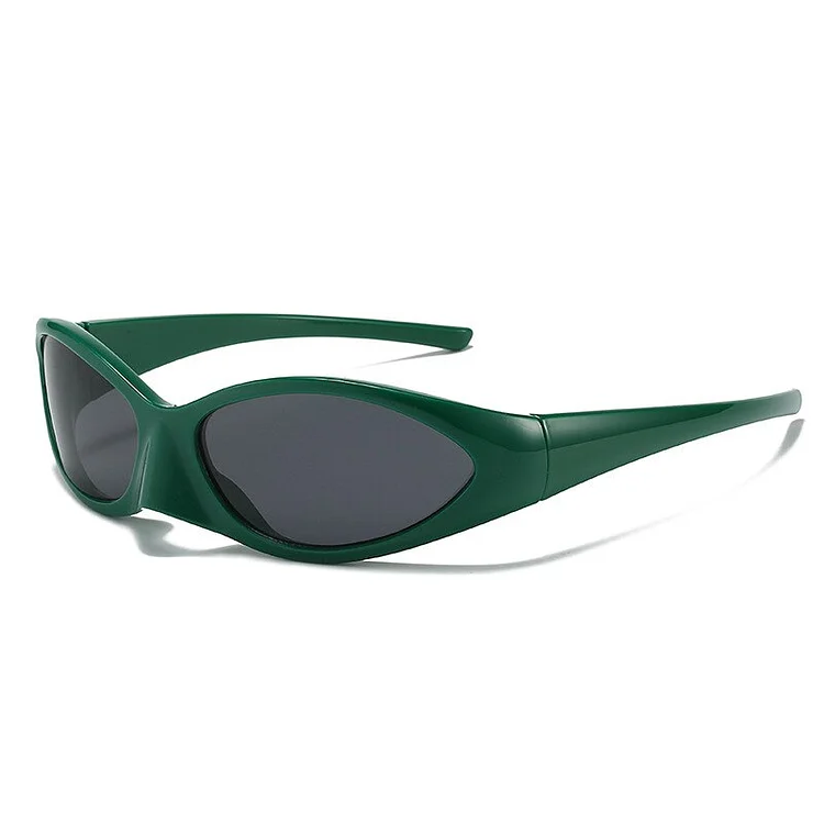 Men's Y2K Futuristic Technology Style Sunglasses at Hiphopee