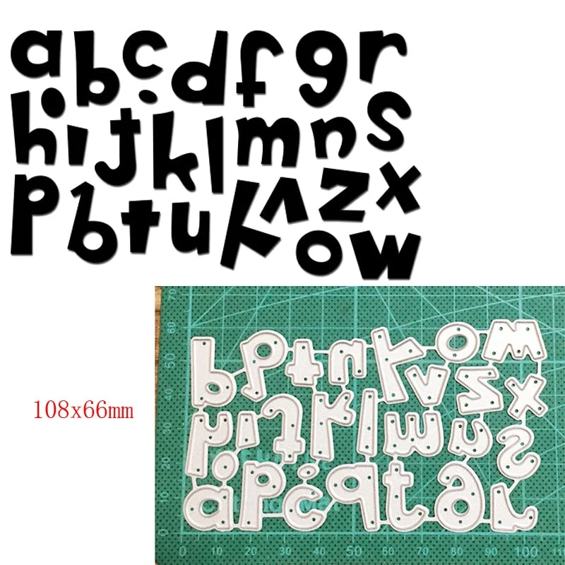 Craft Metal Cutting Dies Cut Die Mold Alphabets Letter Number Decoration Scrapbooking Dies Knife Mould Blade Punch Stencils Dies