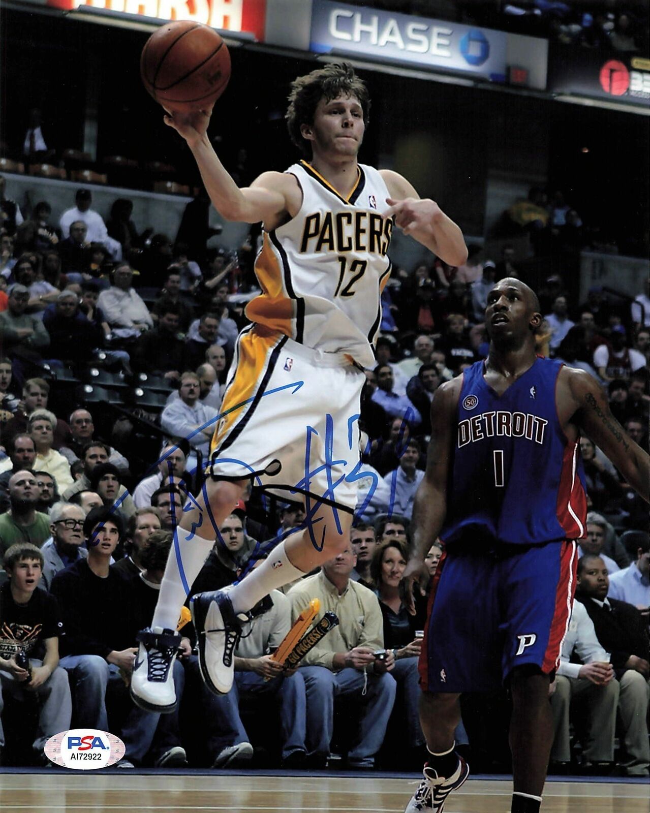 TRAVIS DIENER signed 8x10 Photo Poster painting PSA/DNA Indiana Pacers Autographed