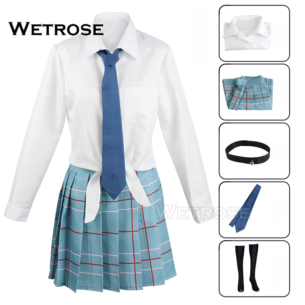 [Wetrose] Marin Kitagawa My Dress-Up Darling Cosplay Costume JK School Uniform Seifuku Anime Outfit Full Set