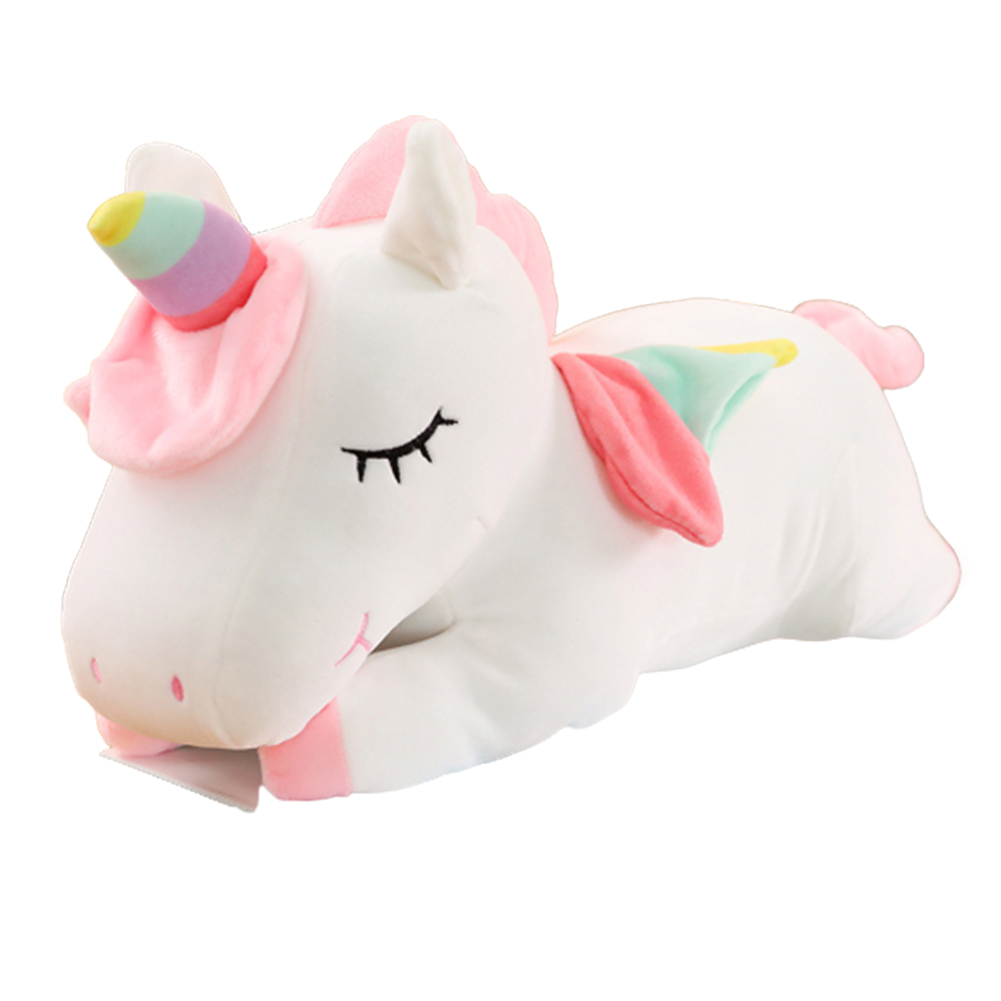 

Cartoon Rainbow Horse Pillow Doll Toy Soft Stuffed Sleeping Appease Toys, Pink, 501 Original