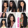 100% Real Human Hair Front 360 Real Lace Ion Perm Black Wig Super Baby Hair
