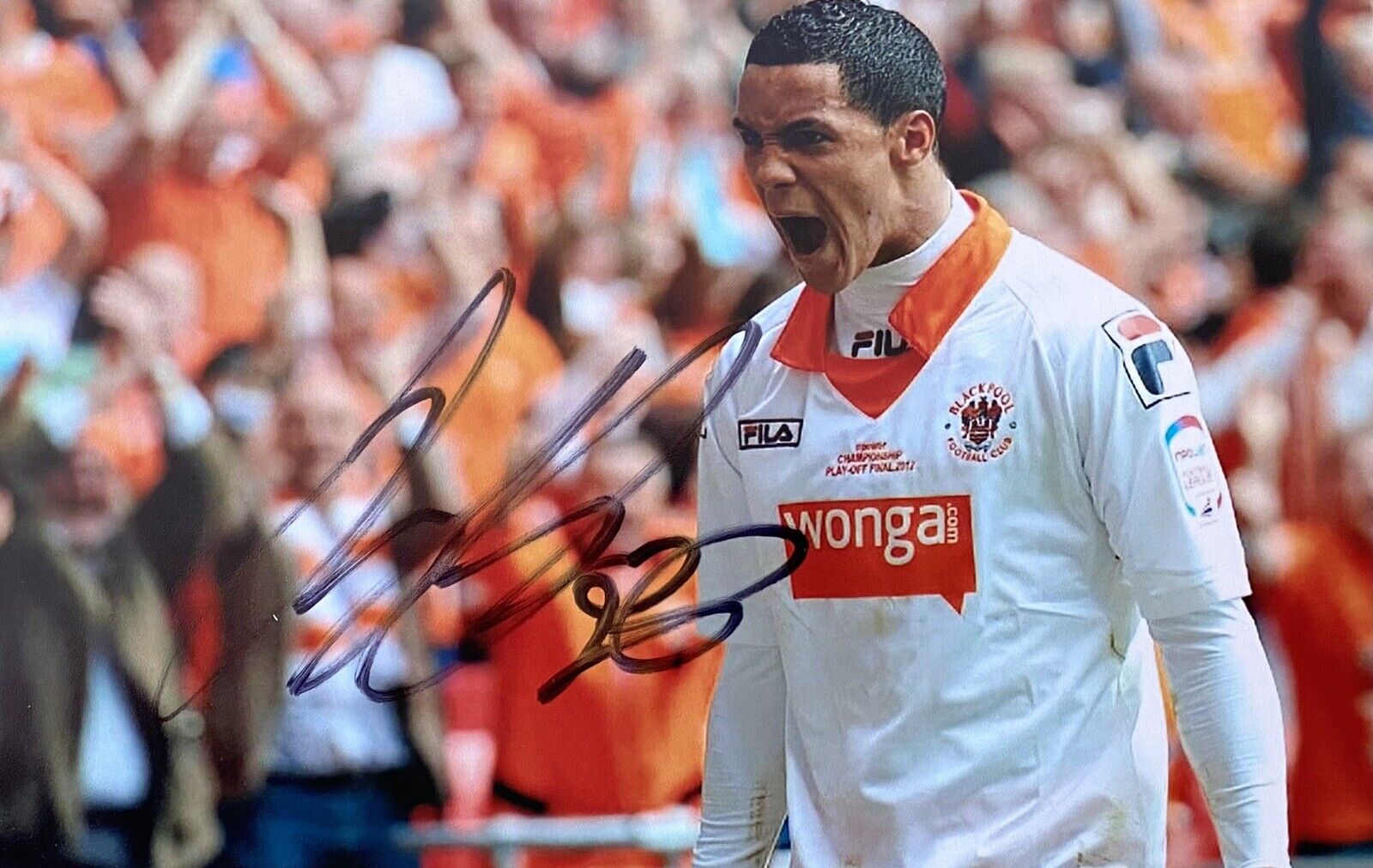 Tom Ince Genuine Hand Signed Blackpool 6X4 Photo Poster painting