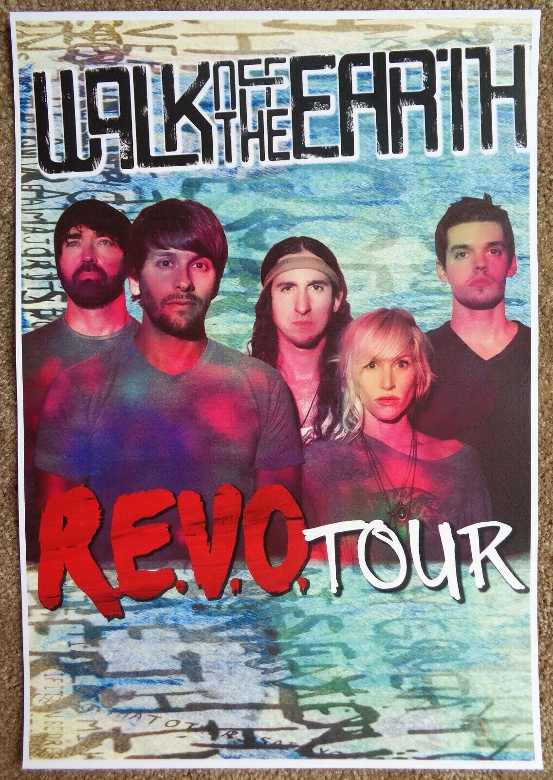 WALK OFF THE EARTH Tour POSTER R.E.V.O. Gig Concert REVO