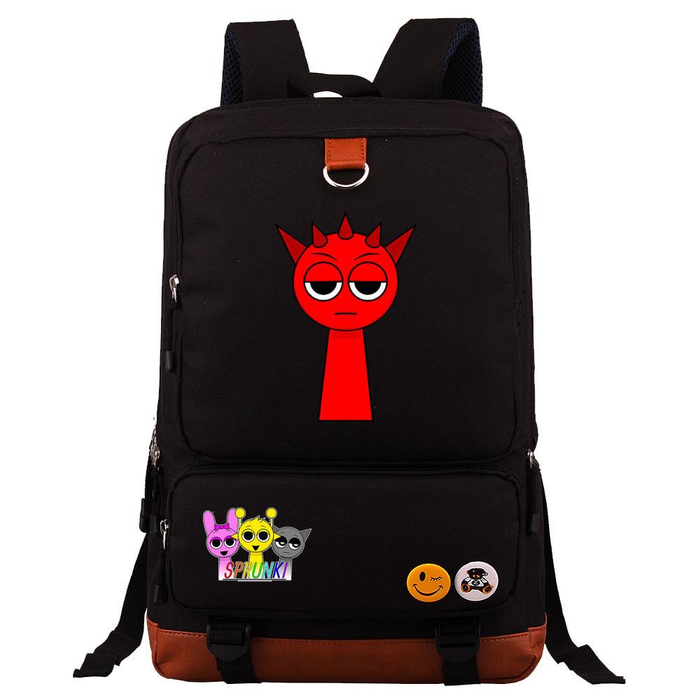 Mayoulove Sprunki Backpack Lightweight Design with Water-Resistant Fabric for School Use-Mayoulove