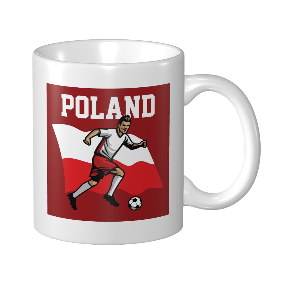 Poland Soccer Player Mug