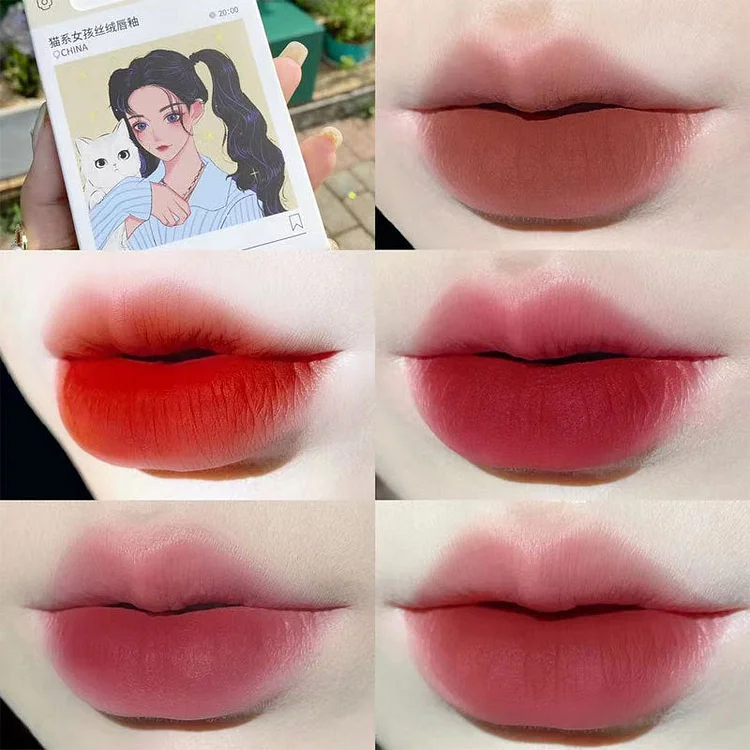 Cute Anime Moisturizing Matte Lipsticks*5