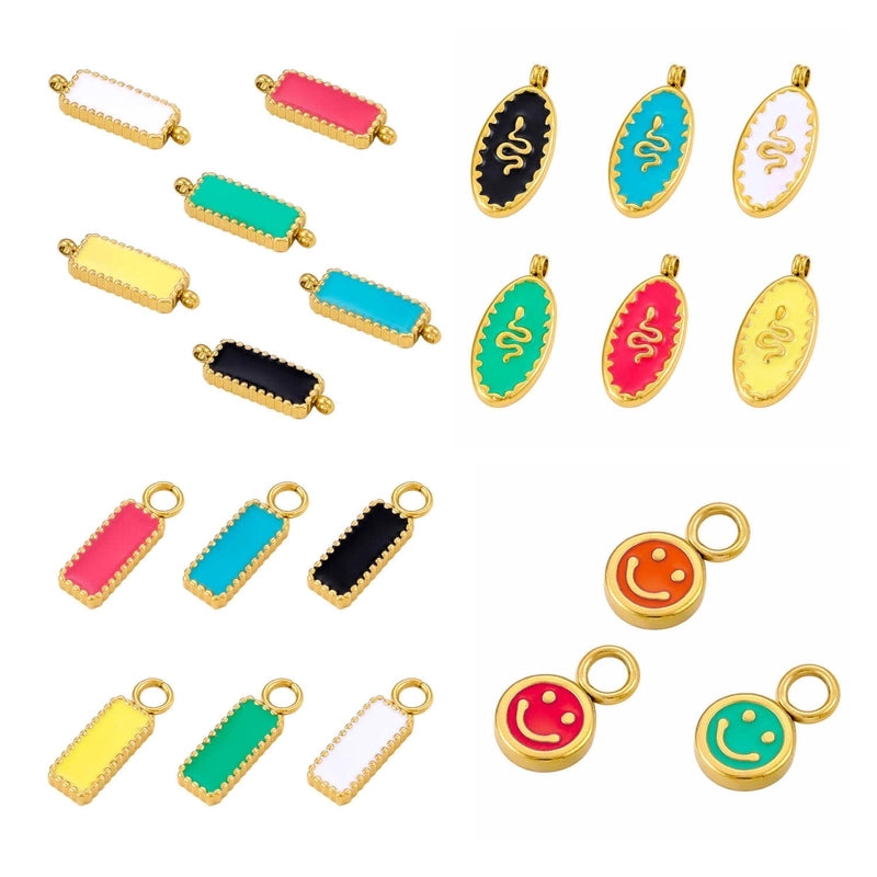 1 Piece 10 * 6mm 304 Stainless Steel Snake Pendant Jewelry Accessories