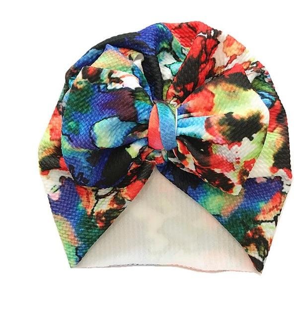 2019 Baby Accessories Cute Newborn Baby Infant Girl Boys Toddler Comfy Bowknot Hospital Cap Beanie Hat Colorful Caps Kids Gifts