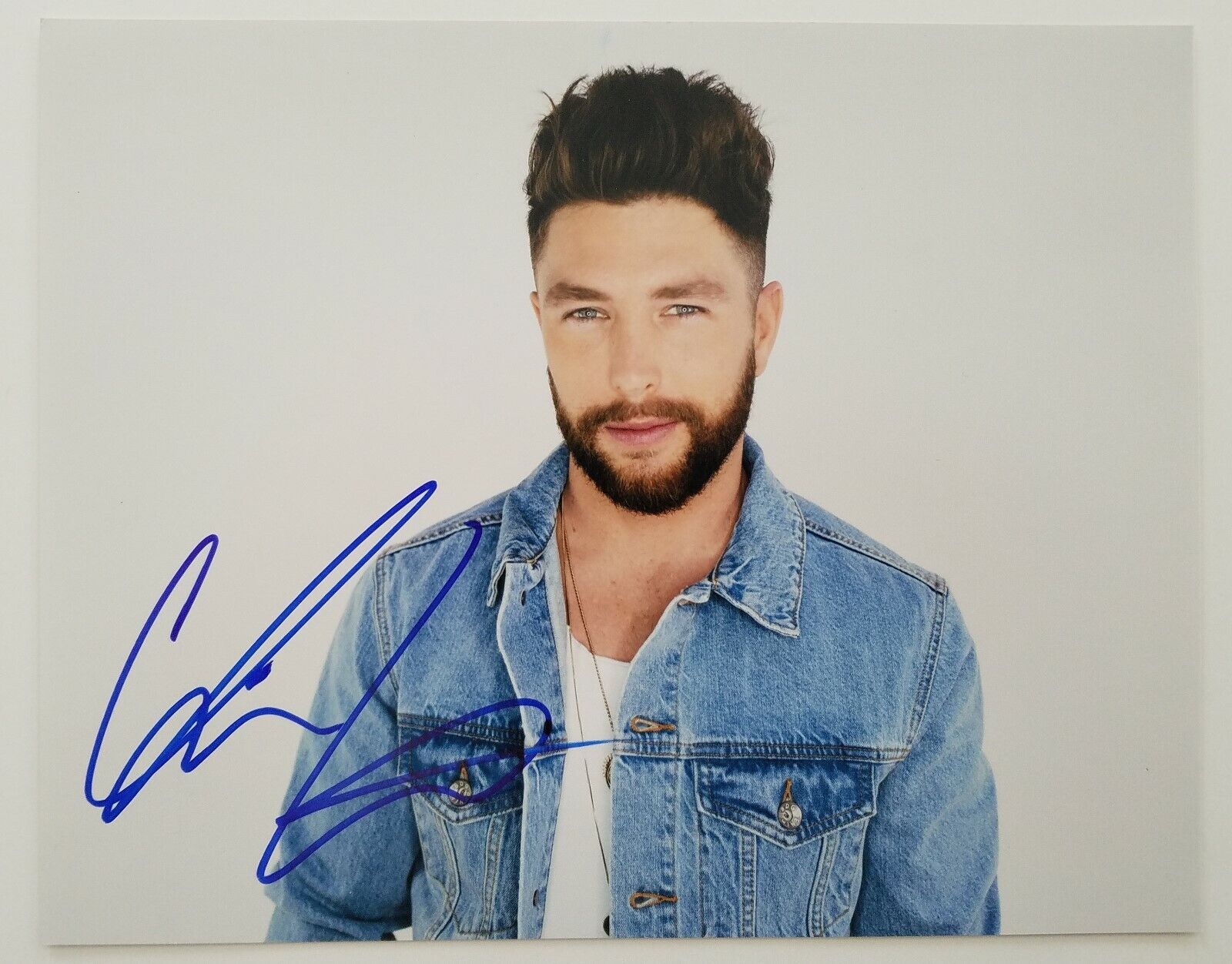 Chris Lane Signed 8x10 Photo Poster painting Fix Take Back Home Girl All About You Singer RAD