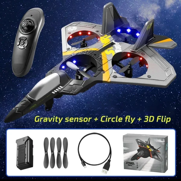 (Christmas Sale- SAVE 48% OFF)V17 Jet Fighter Stunt RC Airplane