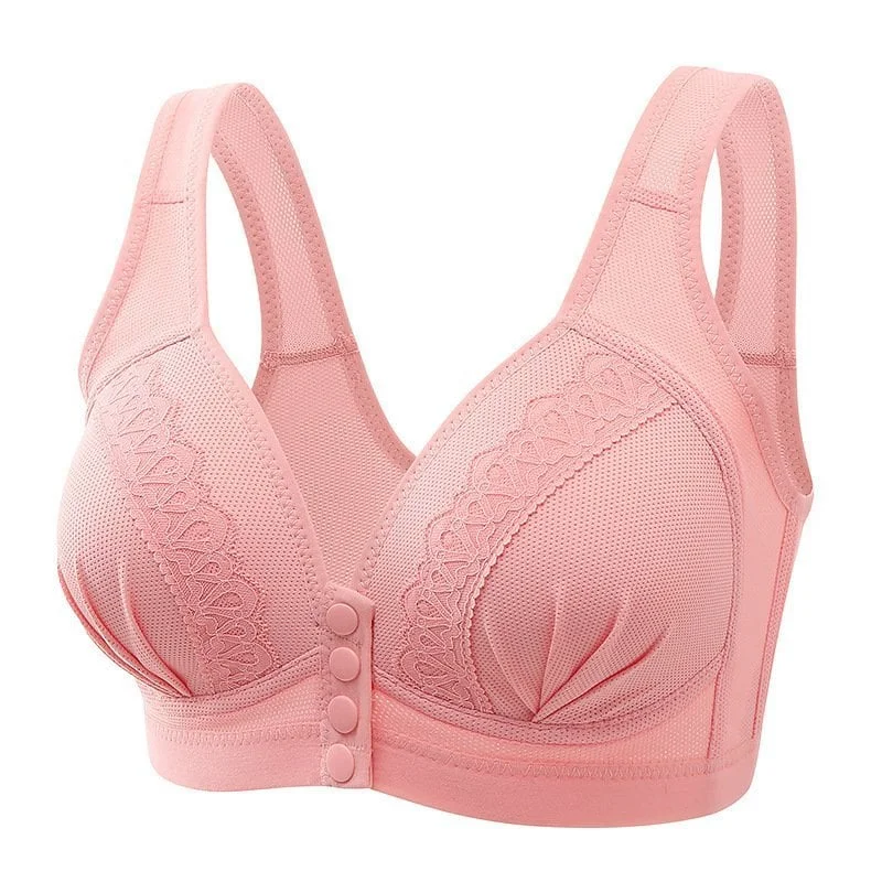 BUY 1 GET 2 FREE - 2023 Front Button Breathable Skin-Friendly Cotton Bra