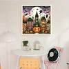 Halloween Cottage - 11CT Stamped Cross Stitch - 50*50cm - Halloween