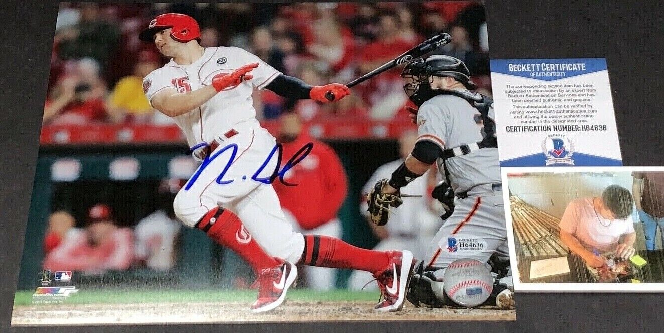 Nick Senzel Cincinnati Reds Autographed Signed 8x10 Beckett COA