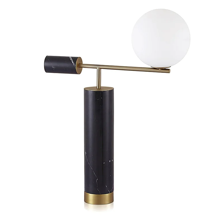 Bendik Black Marble Table Lamp