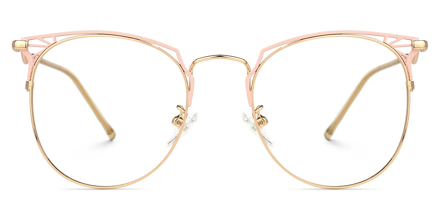 Carmen Rosa-Gold Rund Brille Rosa-Gold