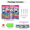 4Pcs Katzenbuch - 5d DIY Handwerk Lesezeichen