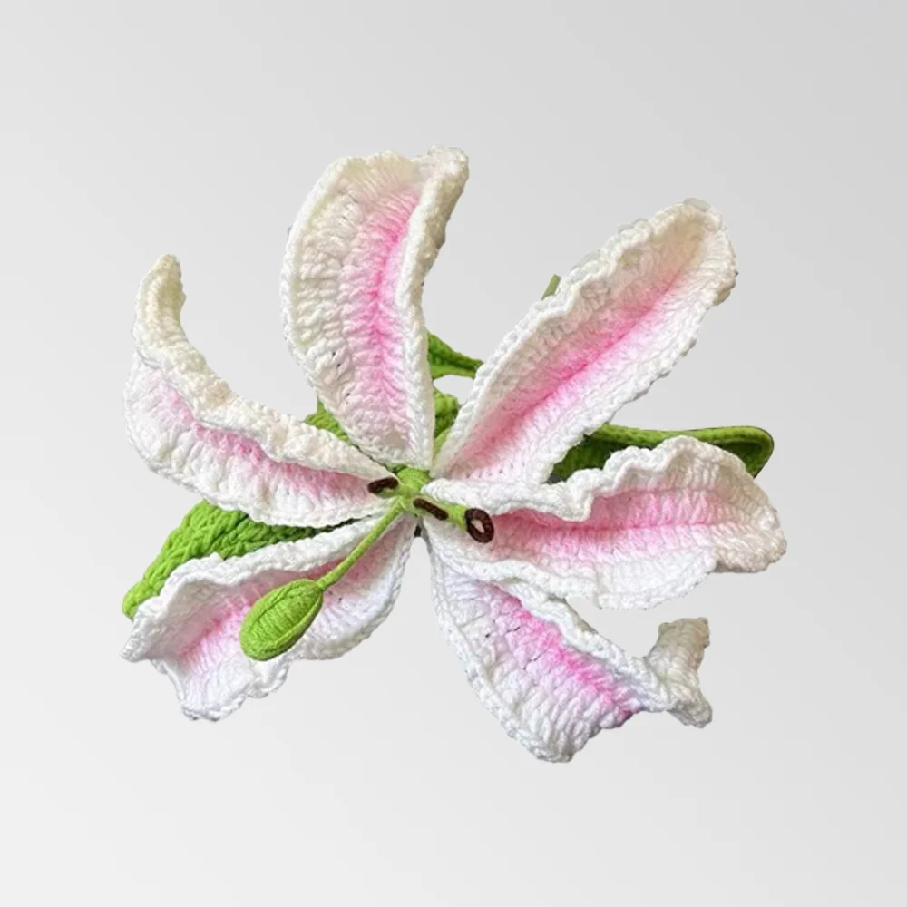 Handwoven Lily Bouquet Home Decor Simulation Flower