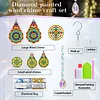 3D Mandala DIY Crystal Prism Teardrop Pendant Hanging Diamond Painting Suncatcher Kit