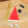 Kayak Flag Mount Kit with Screws Base Boat Flag Mount Set for Kayak Canoe Boat