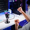 USB Gaming Microphone for PC, Programmable Condenser Microphone with RGB Light, Mute, Gain, Monitoring, Volume Control for Streaming, Podcasting, Twitch, YouTube, Discord, Computer, Mac, PS5, DM30