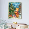 Xmas Bear- Round/Square AB Drills Diamond Painting(55x65cm)