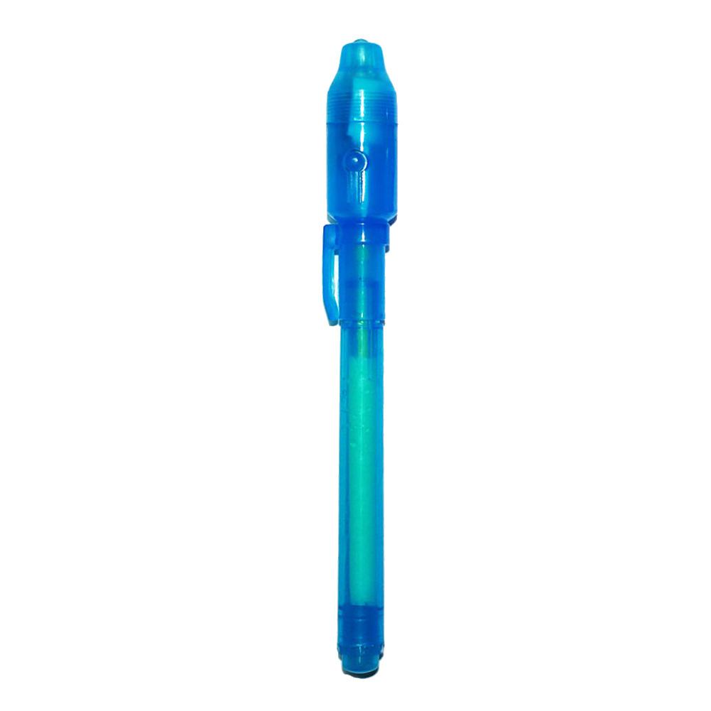 

2 in 1 Luminous Light Invisible Ink Pen UV Check Money Drawing Magic Pens, Navy blue, 501 Original