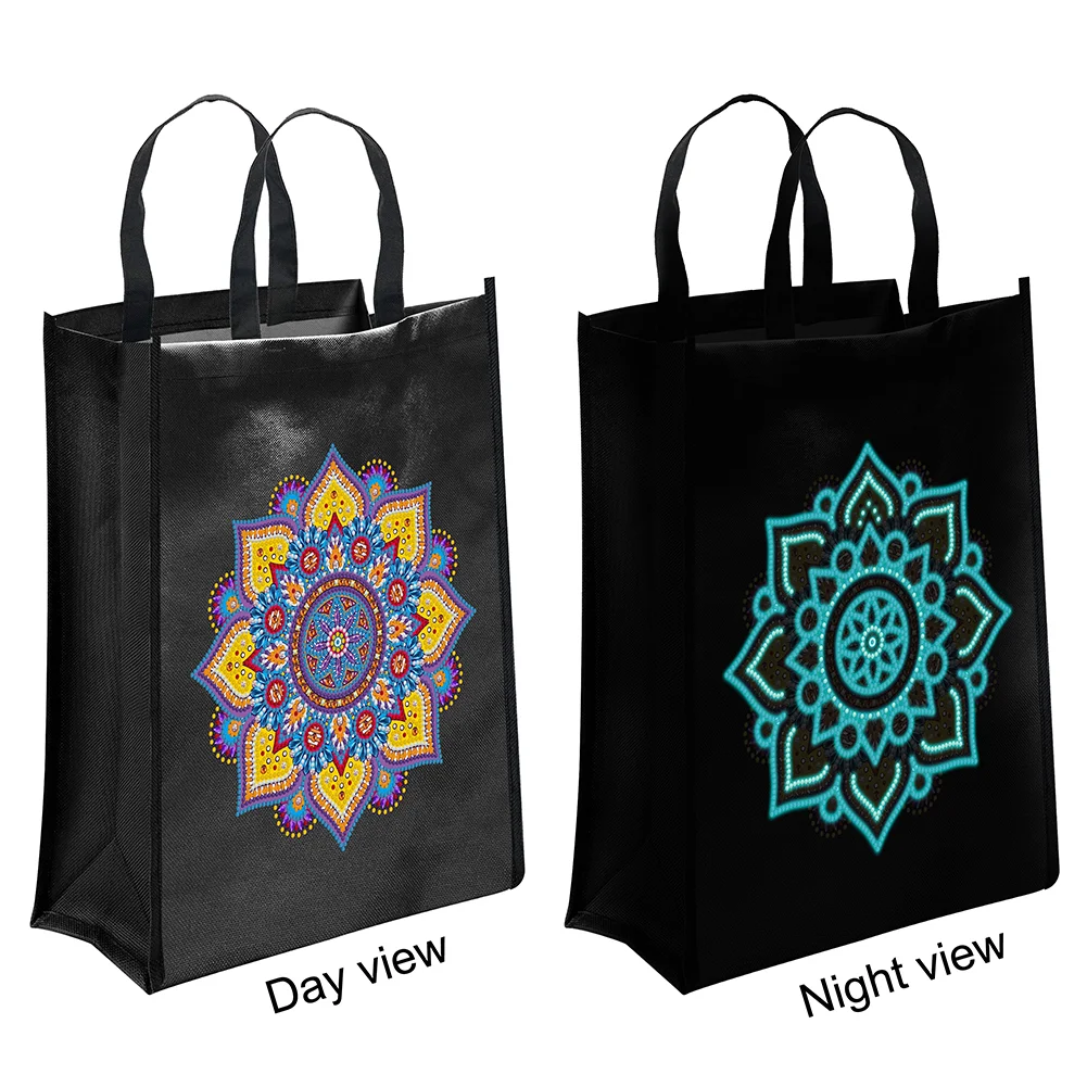 DIY Diamond Painting Luminous Eco-Friendly Bag - Mandala