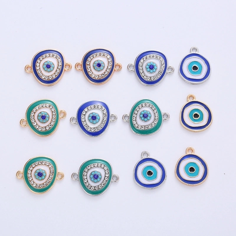 10 Pieces Alloy Eye Pendant