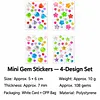 108pcs DIY Self-Adhesive Gem & Rhinestone Stickers Sparkling Jewel Stickers for Crafts & Decorations