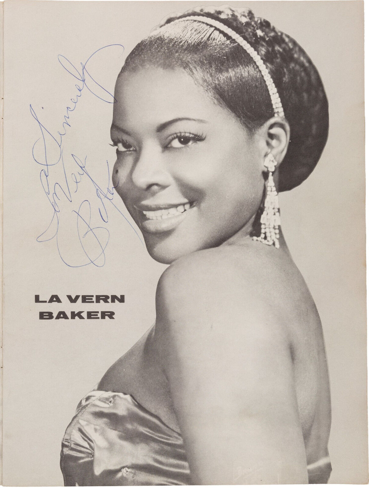 LAVERN BAKER Signed Photo Poster paintinggraph - Soul R&B Singer / Vocalist - preprint