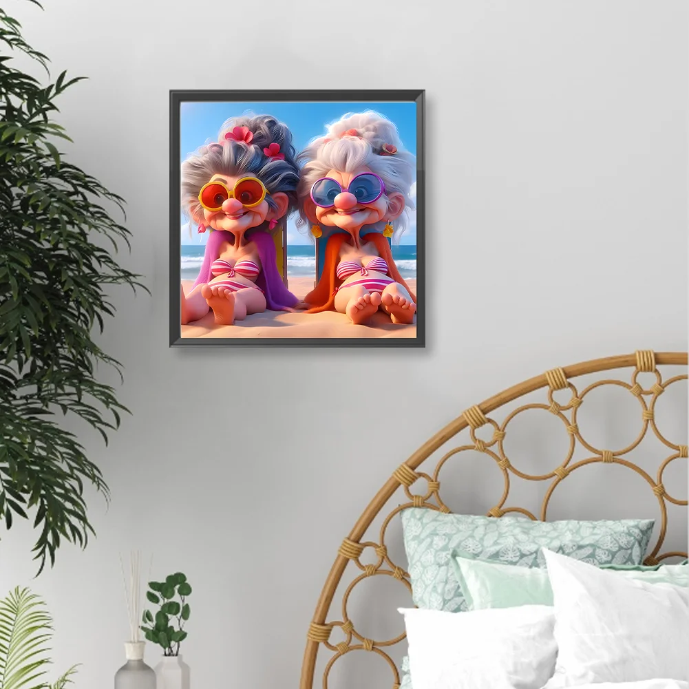 Diamond Painting - Full Round Drill - Grandma(Canvas|40*40cm)