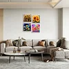 (4-Pack)Flower-Full Round Diamond Painting 30*30CM