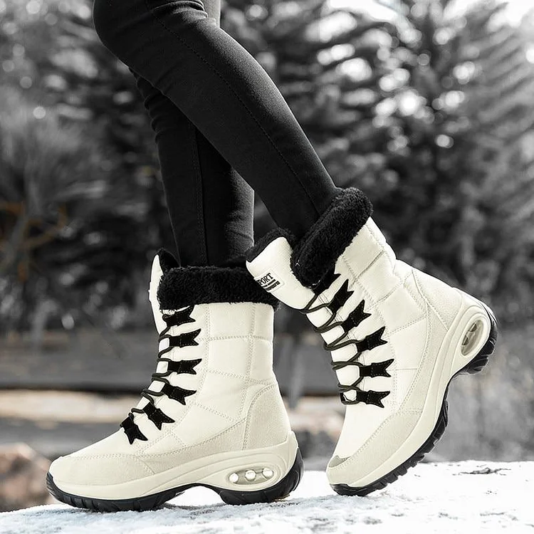 New Winter Women Boots Warm Mid-Calf Snow Boots shopify Stunahome.com