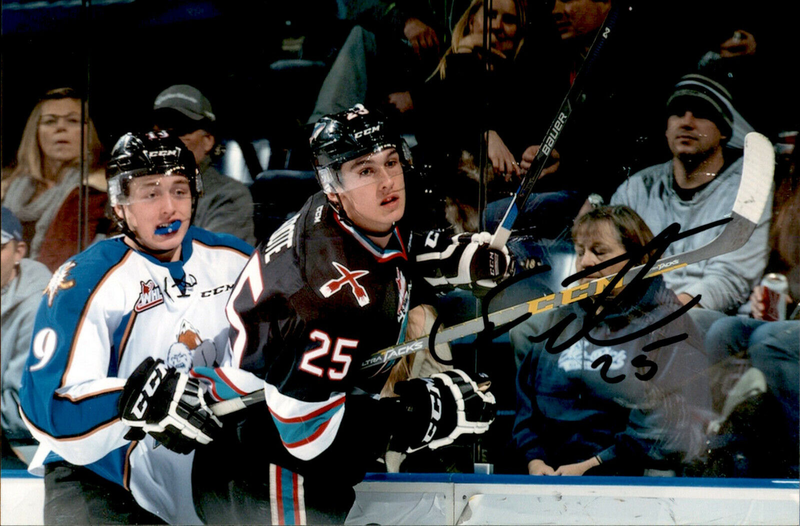 Cal Calan Foote SIGNED auto 4x6 Photo Poster painting KELOWNA ROCKETS / TAMPA BAY LIGHTNING #4