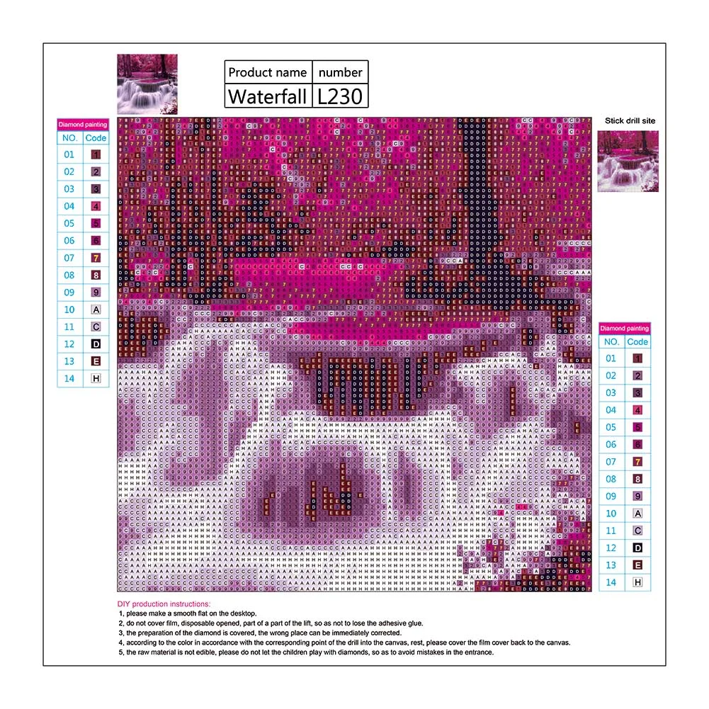 Diamond Painting - Full Round Drill - Waterfall(30*30cm)