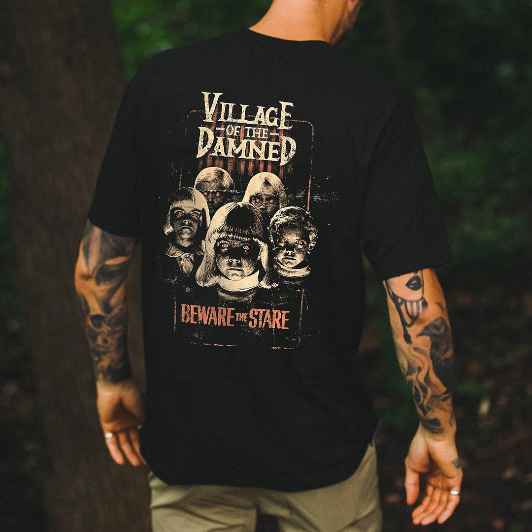 Village Of The Damned Printed Men's T-shirt -  