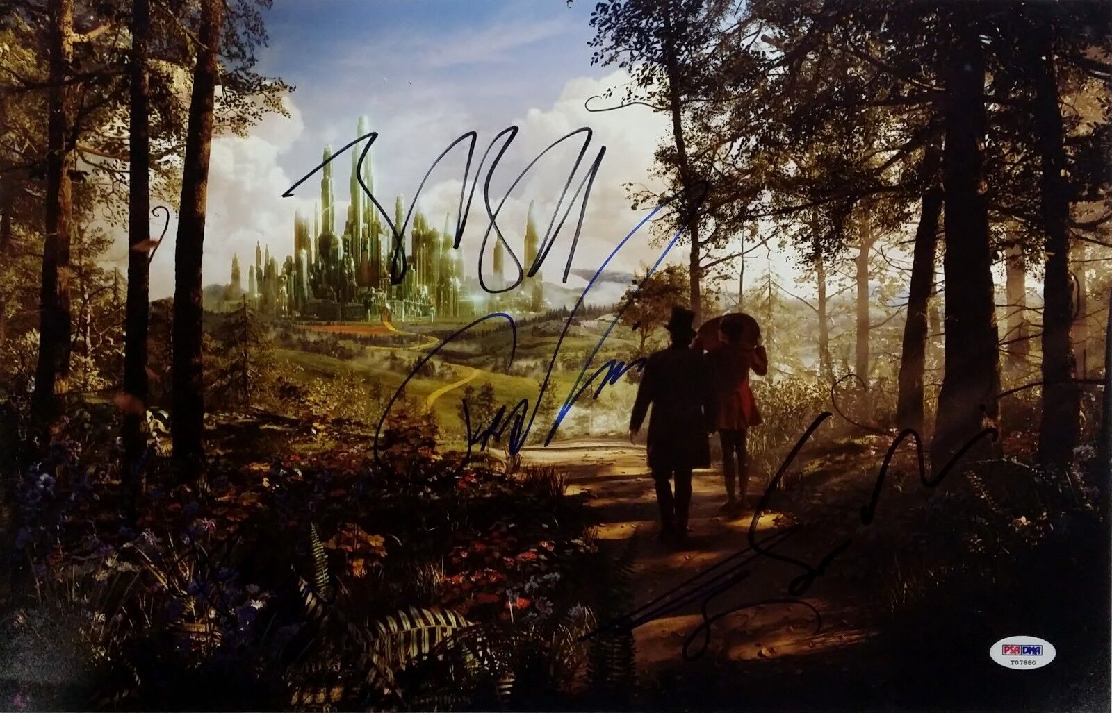 James Franco Bruce Campbell Braff OZ The Great And Powerful Signed Photo Poster painting PSA