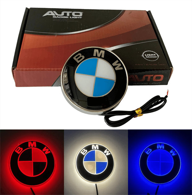 4D BMW Light Up Emblem Illuminated Tail Logo Lights