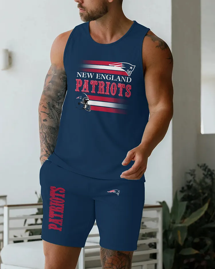 New England Patriots Limited Men's Tank Top And Shorts Set