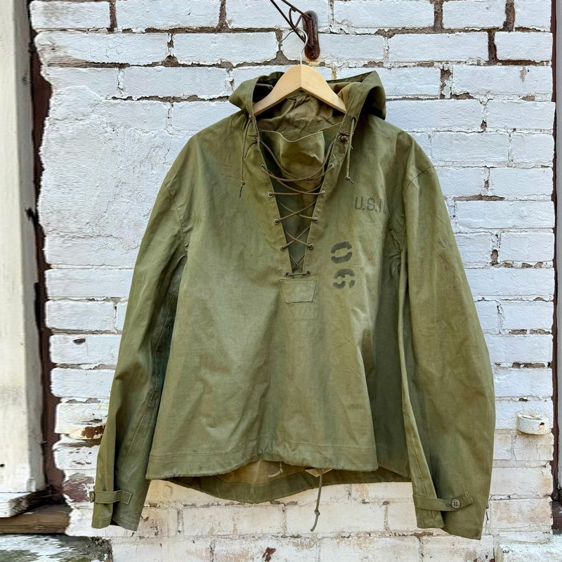 Men's Cotton Drawstring Hooded Pullover Jacket