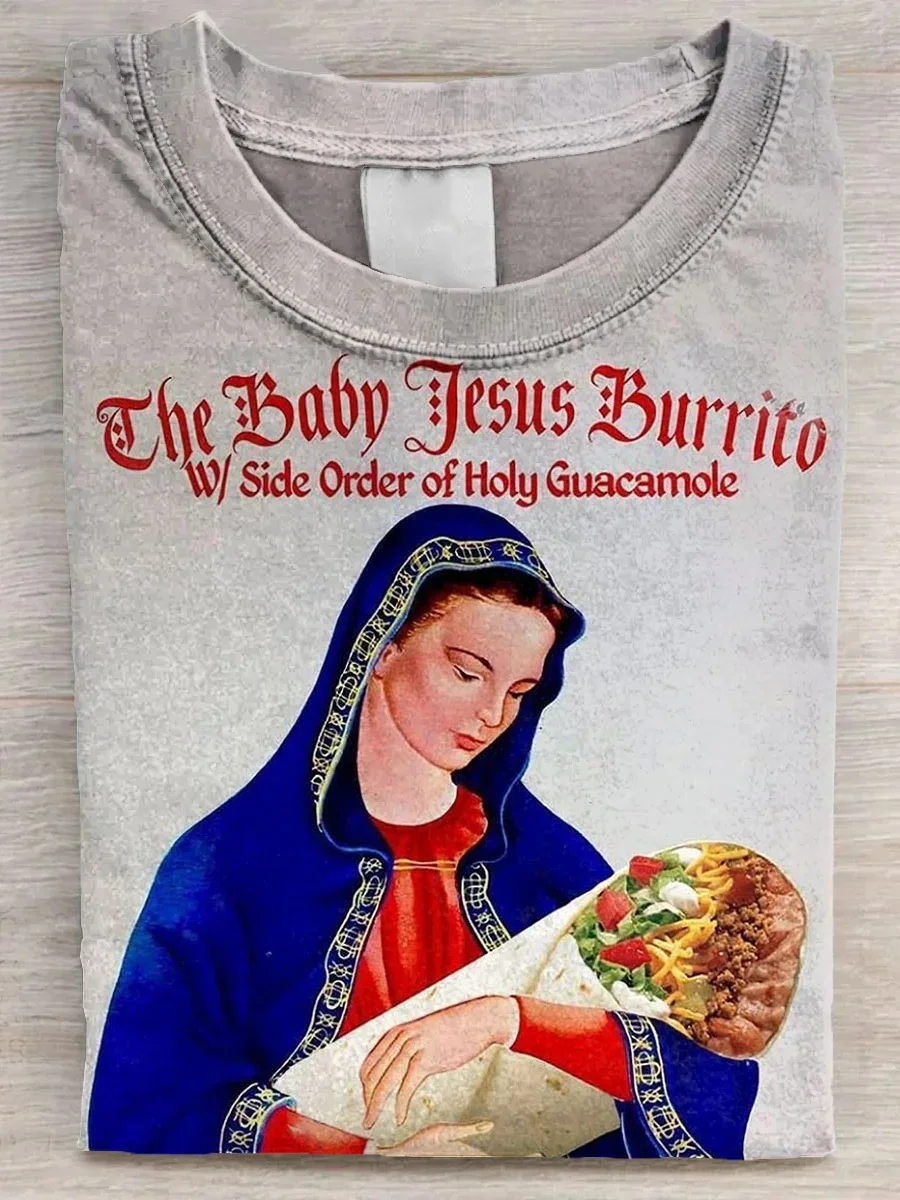 Eagerlys  The Baby Jesus Burrito T-shirt Eagerlys