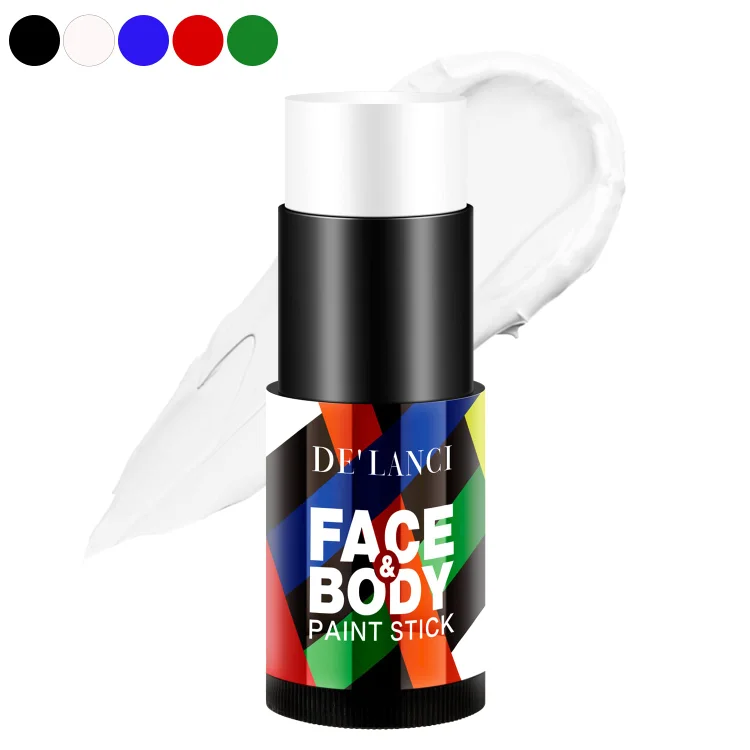 1 Oz White Face and Body Paint Stick , Oily Waterproof Foundation