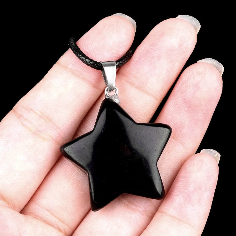1 Piece Semi-precious Stone Star Jewelry Accessories Pendant