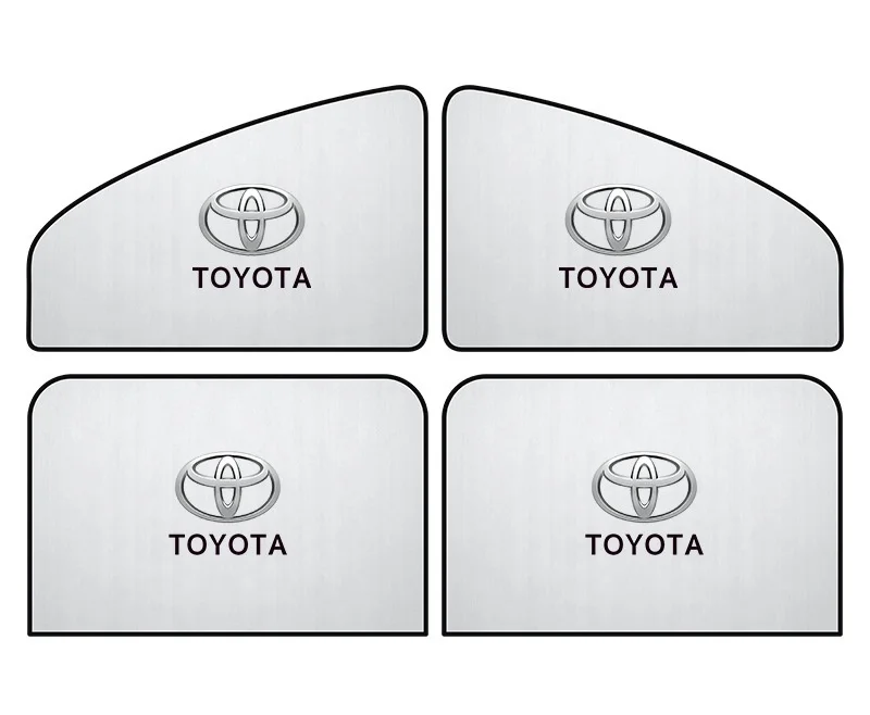 Car magnetic sunshade curtain for sun protection, heat insulation, and UV protection side window shading