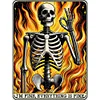 Halloween Skeleton-11CT Stamped Cross Stitch 50*65cm/19.69*25.59in(Big Size)